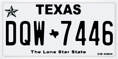 TX license plate DQW7446