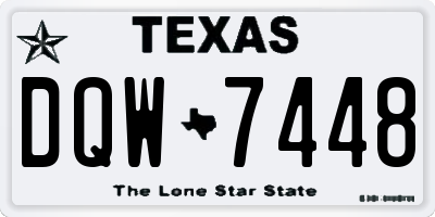 TX license plate DQW7448