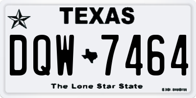 TX license plate DQW7464