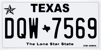 TX license plate DQW7569