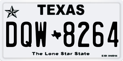 TX license plate DQW8264