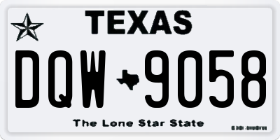 TX license plate DQW9058