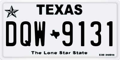TX license plate DQW9131