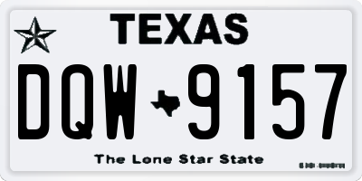 TX license plate DQW9157