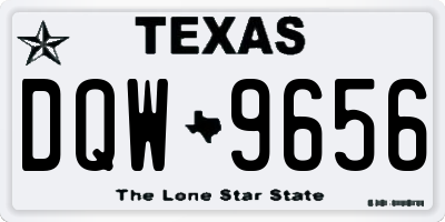 TX license plate DQW9656
