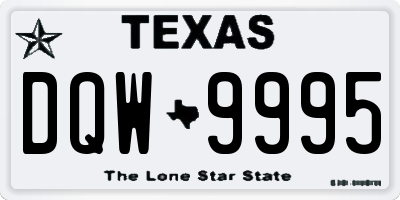 TX license plate DQW9995