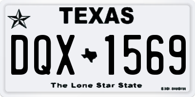 TX license plate DQX1569