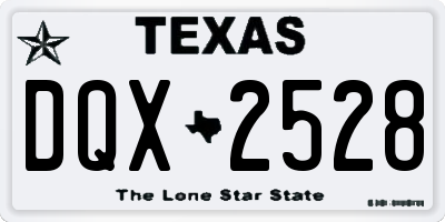 TX license plate DQX2528