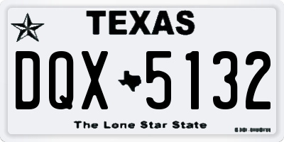 TX license plate DQX5132