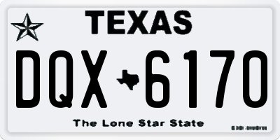 TX license plate DQX6170