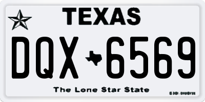 TX license plate DQX6569
