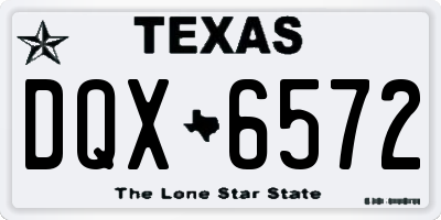 TX license plate DQX6572