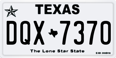 TX license plate DQX7370