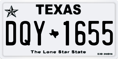 TX license plate DQY1655