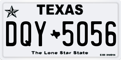 TX license plate DQY5056