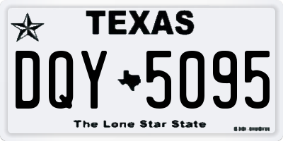 TX license plate DQY5095