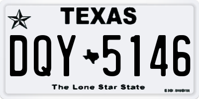 TX license plate DQY5146