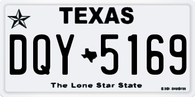 TX license plate DQY5169