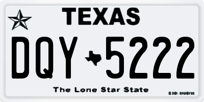 TX license plate DQY5222