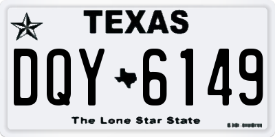 TX license plate DQY6149