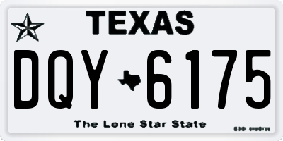 TX license plate DQY6175