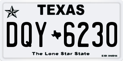 TX license plate DQY6230