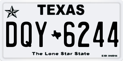 TX license plate DQY6244