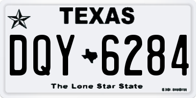 TX license plate DQY6284