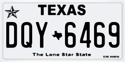 TX license plate DQY6469