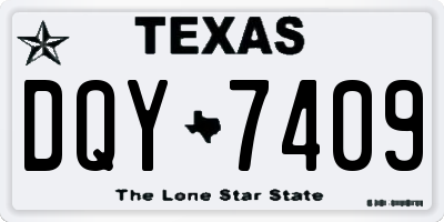 TX license plate DQY7409