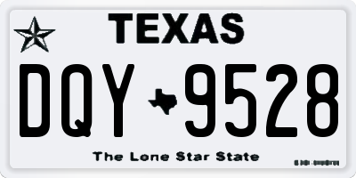 TX license plate DQY9528