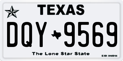 TX license plate DQY9569