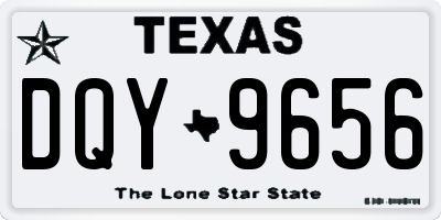 TX license plate DQY9656