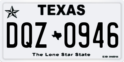 TX license plate DQZ0946
