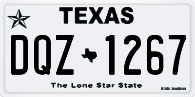 TX license plate DQZ1267