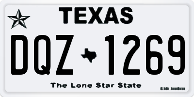 TX license plate DQZ1269