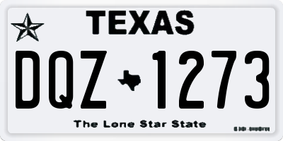 TX license plate DQZ1273