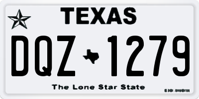 TX license plate DQZ1279
