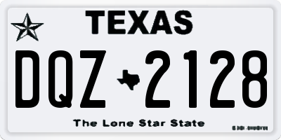TX license plate DQZ2128