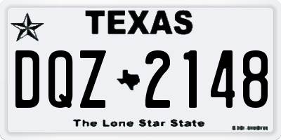 TX license plate DQZ2148