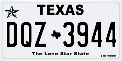 TX license plate DQZ3944
