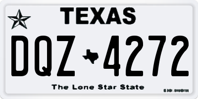 TX license plate DQZ4272