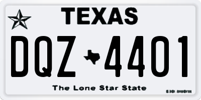 TX license plate DQZ4401