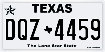 TX license plate DQZ4459
