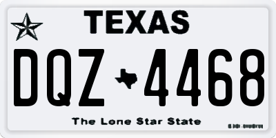 TX license plate DQZ4468