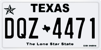TX license plate DQZ4471