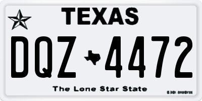 TX license plate DQZ4472