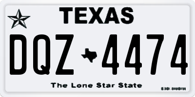 TX license plate DQZ4474