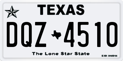 TX license plate DQZ4510
