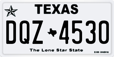 TX license plate DQZ4530